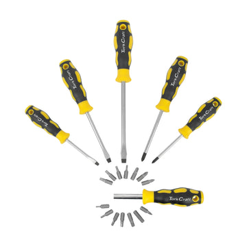 Tork Craft 20pc Screwdriver Set Includes Insert Bits - image 01