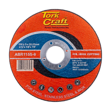 Tork Craft Cutting Disc Metal & Stainless Steel 115 X 3.0 X 22.22mm - image 01