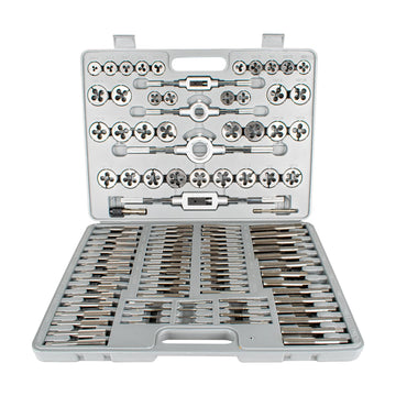 Tork Craft Tap & Die Set 110 Pce - Carbon Steel 2 - 18mm Blow Mould Case - image 01