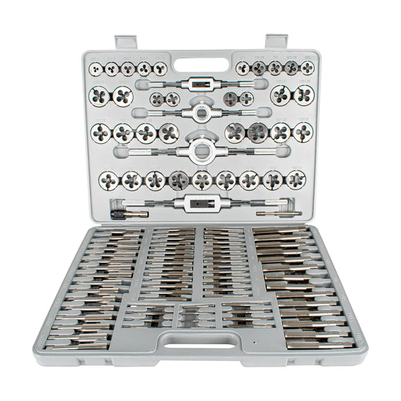 Tork Craft Tap & Die Set 110 Pce - Carbon Steel 2 - 18mm Blow Mould Case - image 01