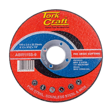 Tork Craft Cutting Disc Metal & Stainless Steel 115 X 2.5 X 22.22mm - image 01