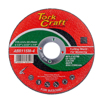 Tork Craft Cutting Disc Masonry 115 X 2.5 X 22.22mm - image 01