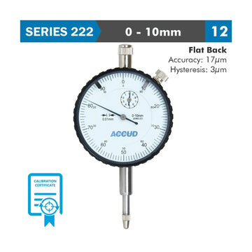 Accud Dial Indicator With Calibration Certificate - image 01