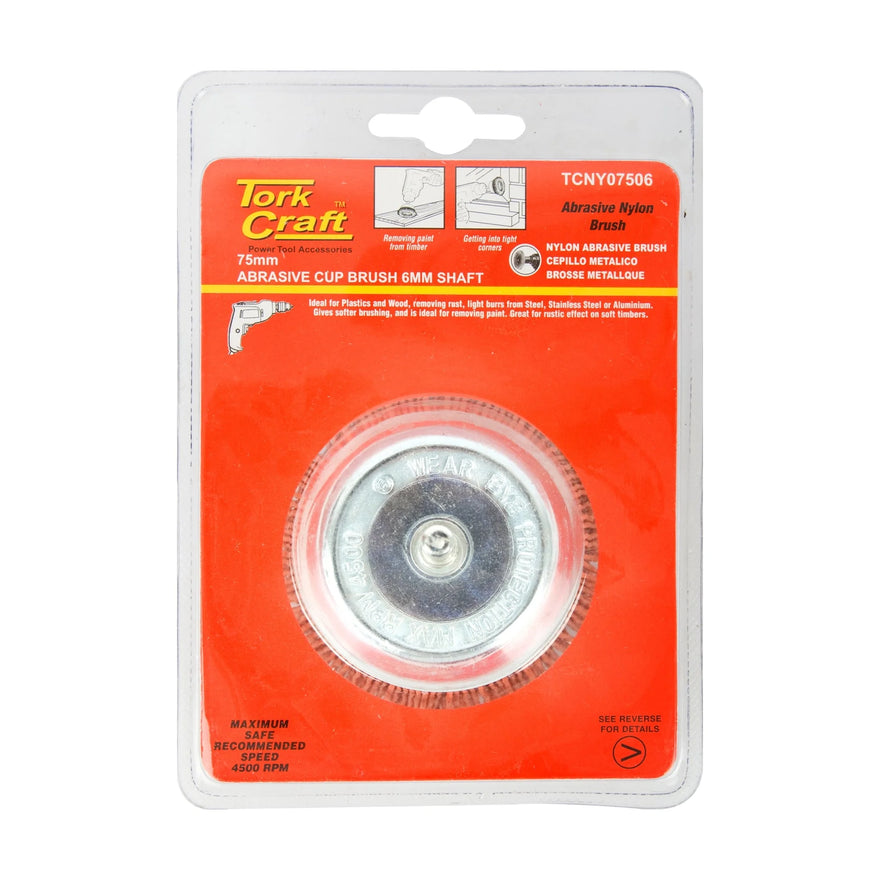 Tork Craft Nylon Cup Brush 75 X 6mm TCW - image 01