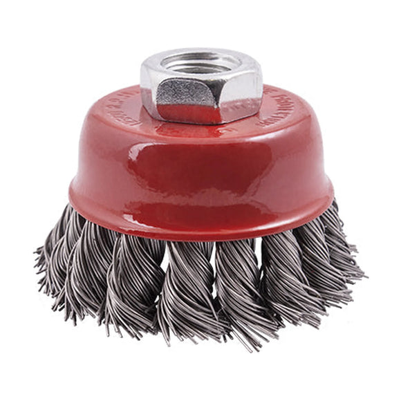 Tork Craft Wire Cup Brush 65 X M14 Knotted Stainless Steel TCW - image 01