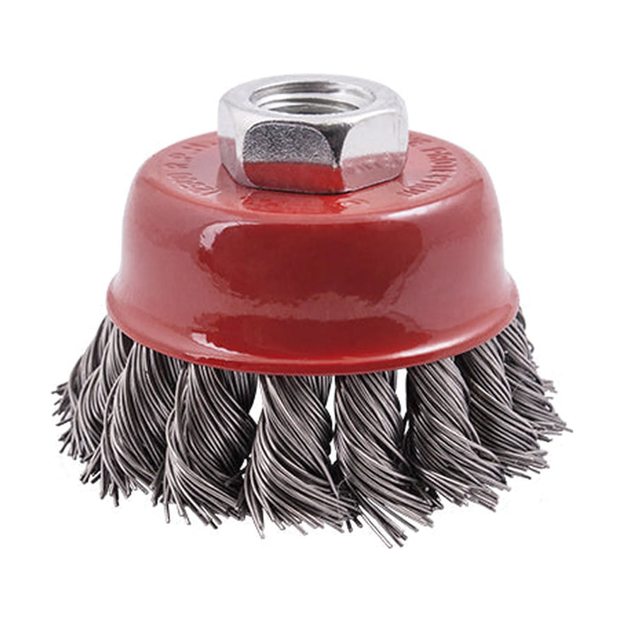 Tork Craft Wire Cup Brush 65 X M14 Knotted Stainless Steel TCW - image 01