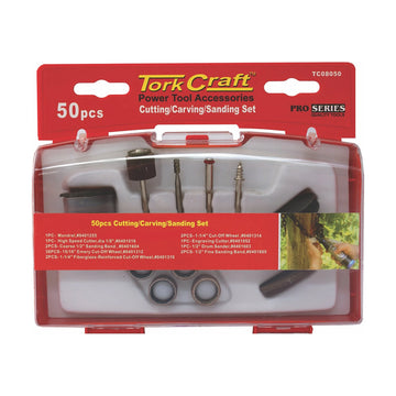 Tork Craft Cutting Carving Sanding Set 50 Pce Mini - image 01