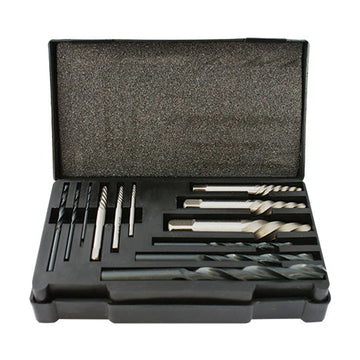 Tork Craft Screw Extractor Set 12 Pce With Drill Bits For M3 - M24 Screws / Studs - image 01