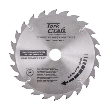 Tork Craft Blade TCT 230 X 24t 30/1/20 ATB Positive Profesional Industrial - image 01