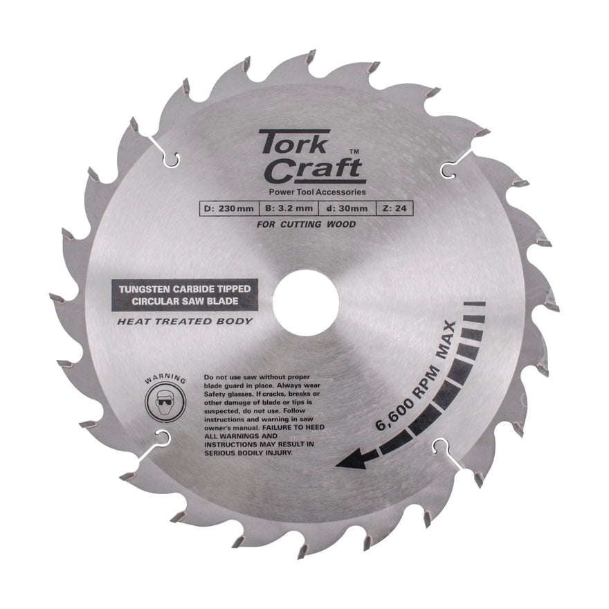 Tork Craft Blade TCT 230 X 24t 30/1/20 ATB Positive Profesional Industrial - image 01
