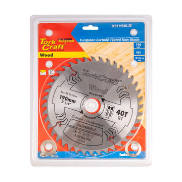 Tork Craft Blade TCT 190 X 40t 30/20/16 ATB Positive Profesional Industrial - image 01