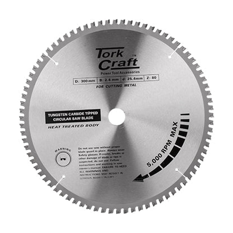 Tork Craft TCT Blade Steel Cutting. 300 X 80t 25.4 Bore - image 01