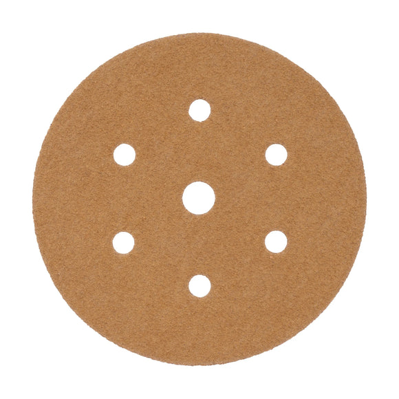 Tork Craft Gold Disc 40 Grit 150mm X 6+1 Holes Hook And Loop (50 Pieces) - image 01