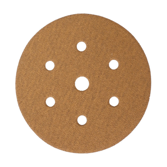 Tork Craft Gold Disc 80 Grit 150mm X 6+1 Holes Hook And Loop (50 Pieces) - image 01