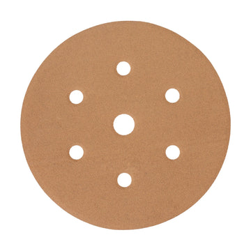 Tork Craft Gold Disc 320 Grit 150mm X 6+1 Holes Hook And Loop (50 Pieces) - image 01