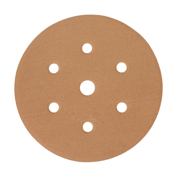 Tork Craft Gold Disc 400 Grit 150mm X 6+1 Holes Hook And Loop (50 Pieces) - image 01