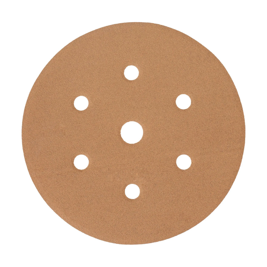 Tork Craft Gold Disc 500grit 150mm X 6+1 Holes Hook And Loop (50 Pieces) - image 01