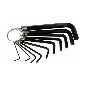 Tork Craft 10pc Hex Allen Key Set On Key Ring Sizes- 1.5,2,2.5,3,4,5,5.5,6,8,10mm - image 01