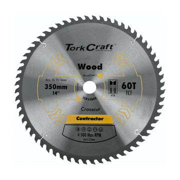 Tork Craft Blade Contractor 350 X 60t 30 Circular Saw TCT - image 01