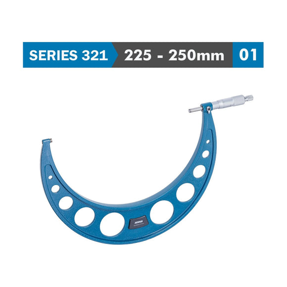 Accud Outside Micrometer 225-250mm 0.008mm Accuracy 0.01mm Graduation - image 01