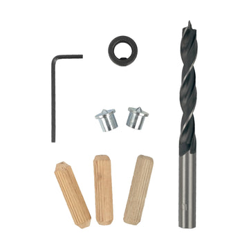 Tork Craft Doweling Accessory Kit 10mm - 22 Piece Birch Wood - image 01