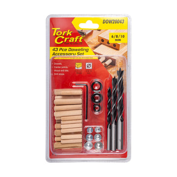 Tork Craft Dowel Kit 6/8/10mm - 43 Piece - image 01