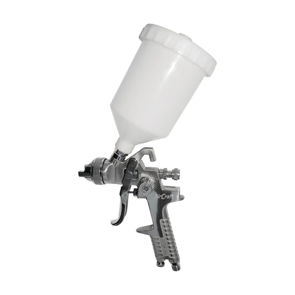 AirCraft Spray Gun HVLP 1.7mm Nozzle 600cc Plastic Cup - image 01