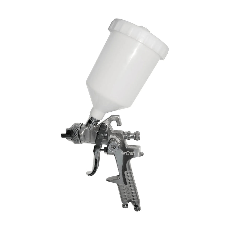 AirCraft Spray Gun HVLP 1.7mm Nozzle 600cc Plastic Cup - image 01