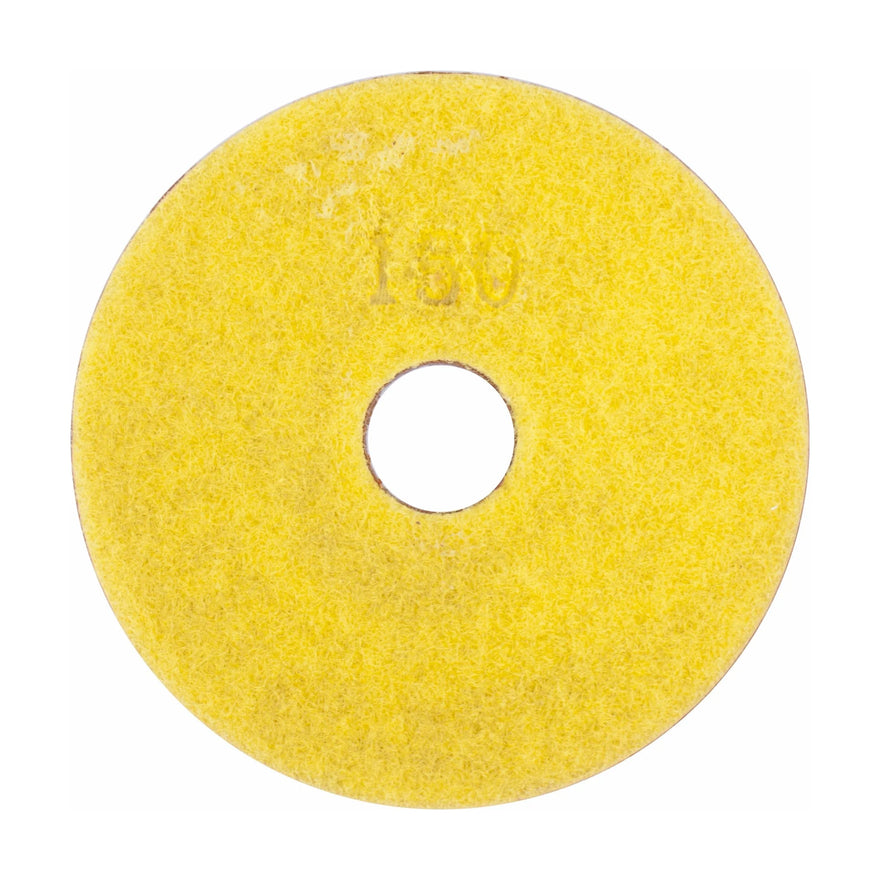 Tork Craft 100mm Diamond Wet Polishing Pad 150 Grit Yellow - image 01