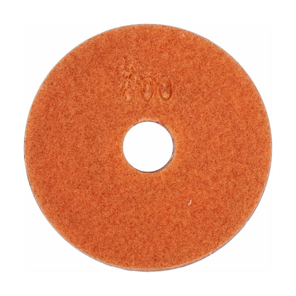 Tork Craft 100mm Diamond Wet Polishing Pad 300 Grit Orange - image 01