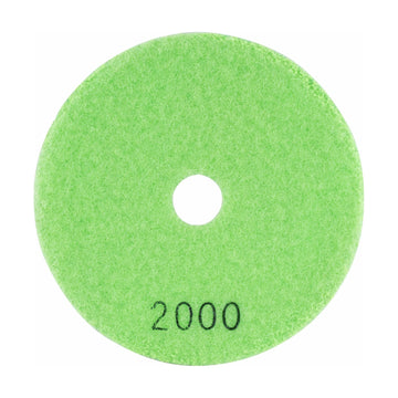 Tork Craft 100mm Diamond Wet Polishing Pad 2000 Grit Lime Green - image 01