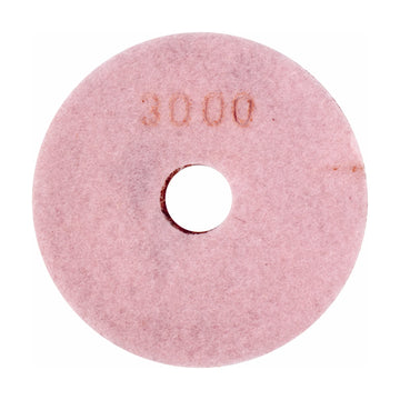 Tork Craft 100mm Diamond Wet Polishing Pad 3000 Grit Pink - image 01