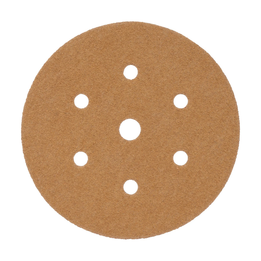 Tork Craft Gold Disc 60 Grit 150mm X 6+1 Holes Hook And Loop (50 Pieces) - image 01