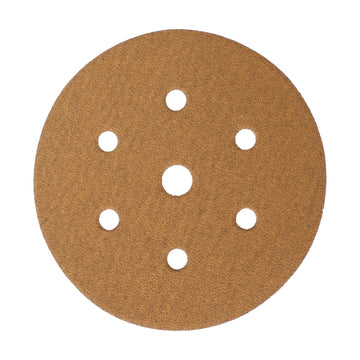 Tork Craft Gold Disc 100 Grit 150mm X 6+1 Holes Hook And Loop (50 Pieces) - image 01