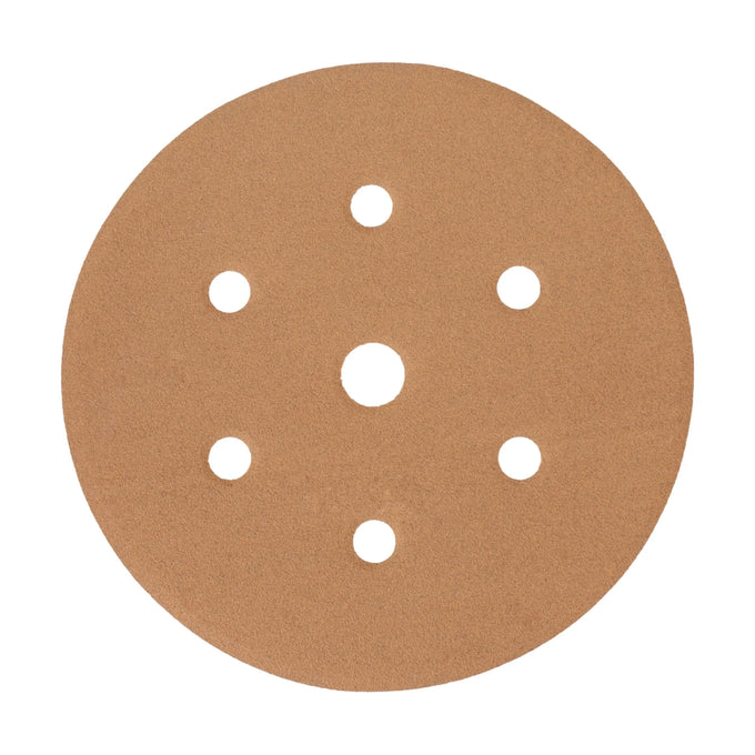 Tork Craft Gold Disc 220 Grit 150mm X 6+1 Holes Hook And Loop (50 Pieces) - image 01