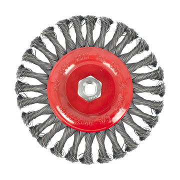 Tork Craft Wire Wheel Brush Single Section Twisted Plain 175mmxm14 Blister - image 01