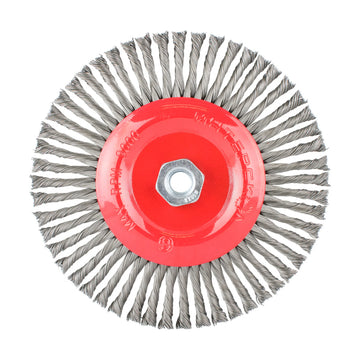 Tork Craft Wire Wheel Brush Single Section Twisted Stinger 175mmxm14 Blister - image 01