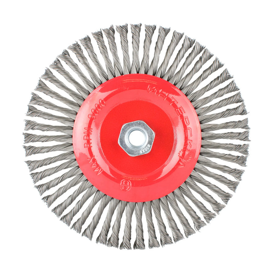 Tork Craft Wire Wheel Brush Single Section Twisted Stinger 175mmxm14 Blister - image 01