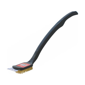 Tork Craft BBQ Braai Brass Wire Brush 450mm Handle 18' TCW - image 01