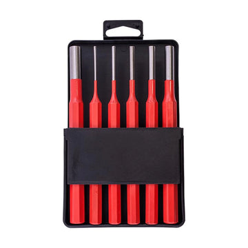 Tork Craft Tork Craft Pin Punch Set 6pc - 2.5, 3.5, 4. 5, 6, 8, 10mm Red - image 01