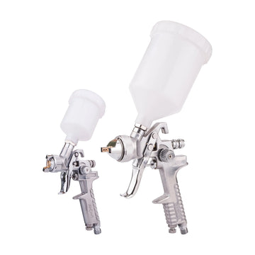 AirCraft Spray Gun Kit SG H827 & SG H2000 Combo With PoliSHed Body HVLP - image 01
