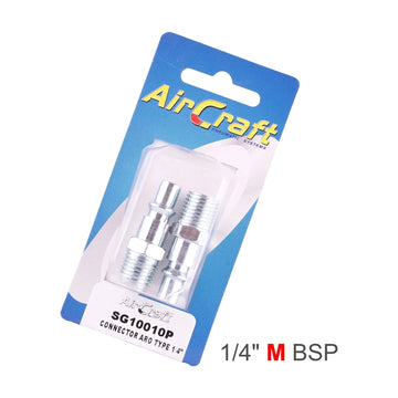 AirCraft Connector ARO Type 1/4" BSP Male Packaged 2 Pack - image 01
