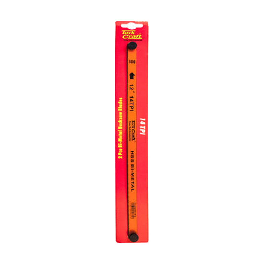 Tork Craft 2pc Hacksaw Blade Bi-metal 14tx300 Hanging Card - image 01
