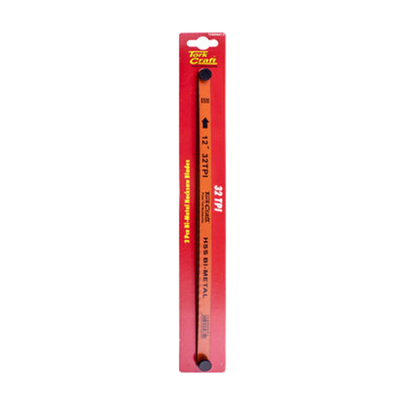 Tork Craft 2pc Hacksaw Blade Bi-metal 32tx300 Hanging Card - image 01