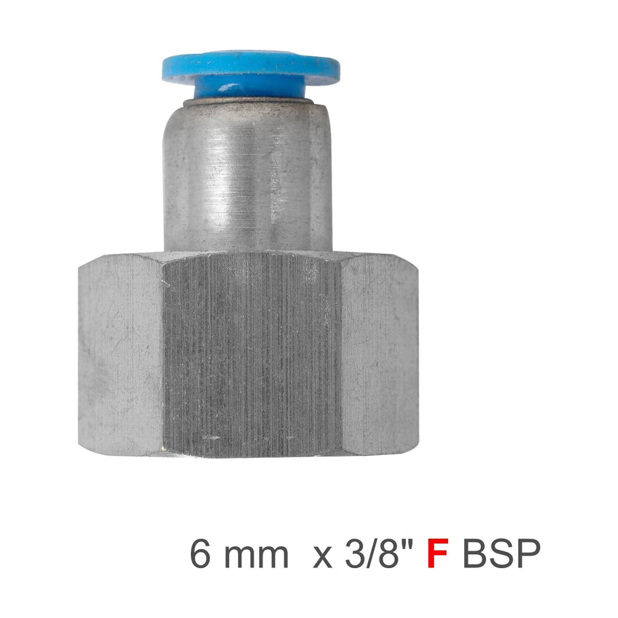 AirCraft PU Hose Fitting Straight Stud 6mm-3/8 F - image 01