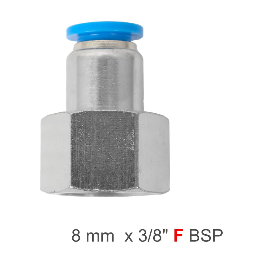 AirCraft PU Hose Fitting Straight Stud 8mm-3/8 F - image 01