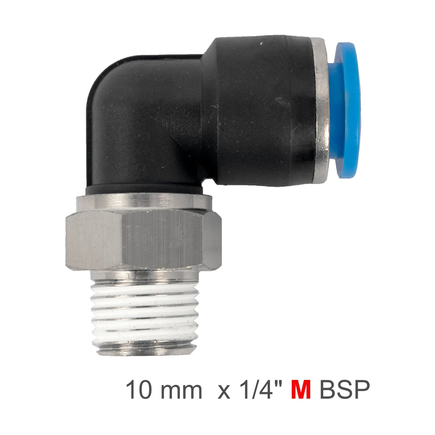 AirCraft PU Hose Fitting Elbow 10mm-1/4 M - image 01