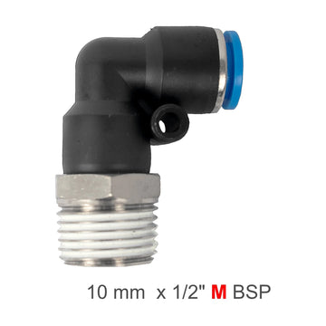 AirCraft PU Hose Fitting Elbow 10mm-1/2 M - image 01