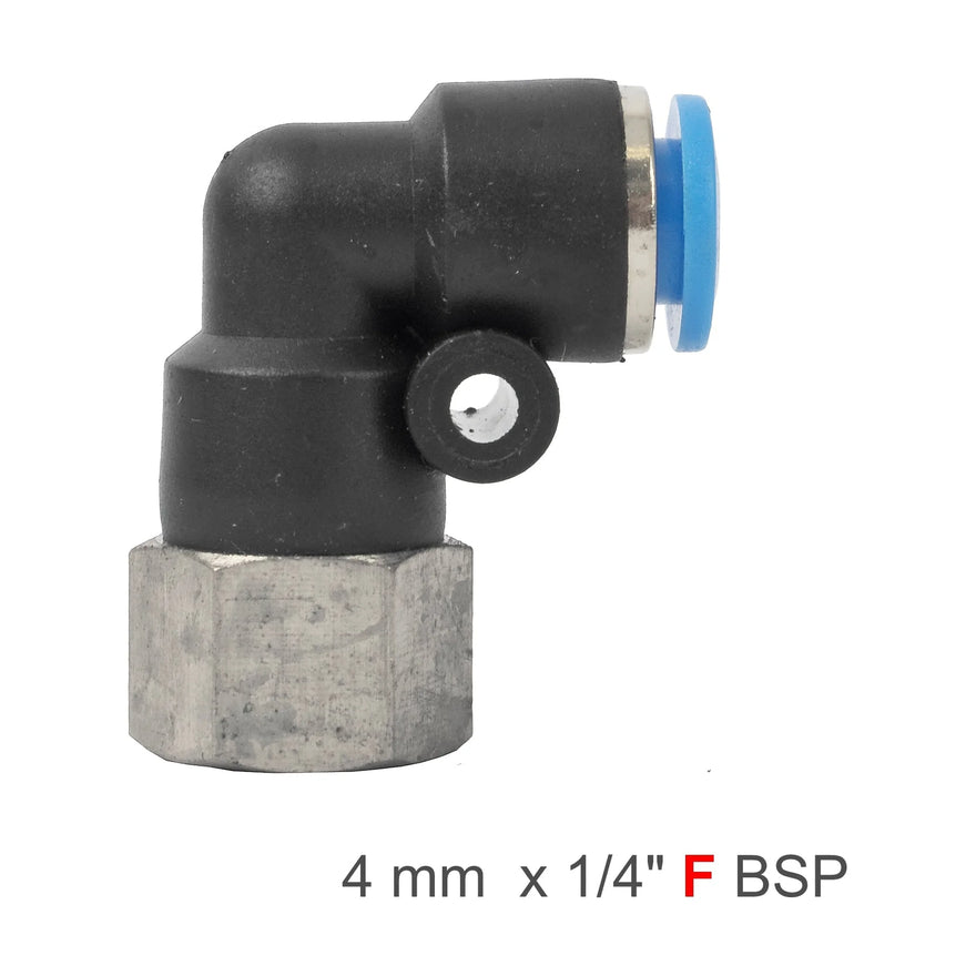 AirCraft PU Hose Fitting Elbow 4mm-1/4 F - image 01