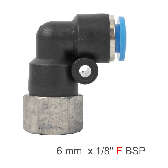 AirCraft PU Hose Fitting Elbow 6mm-1/8 F - image 01
